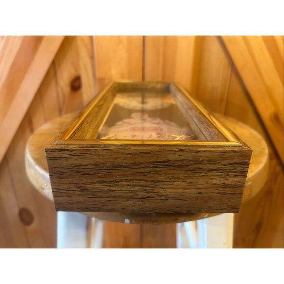 Coca Cola Coke Wall Clock Wooden Case Battery Operated Art Deco  Works (5621) - Picture 8 of 8